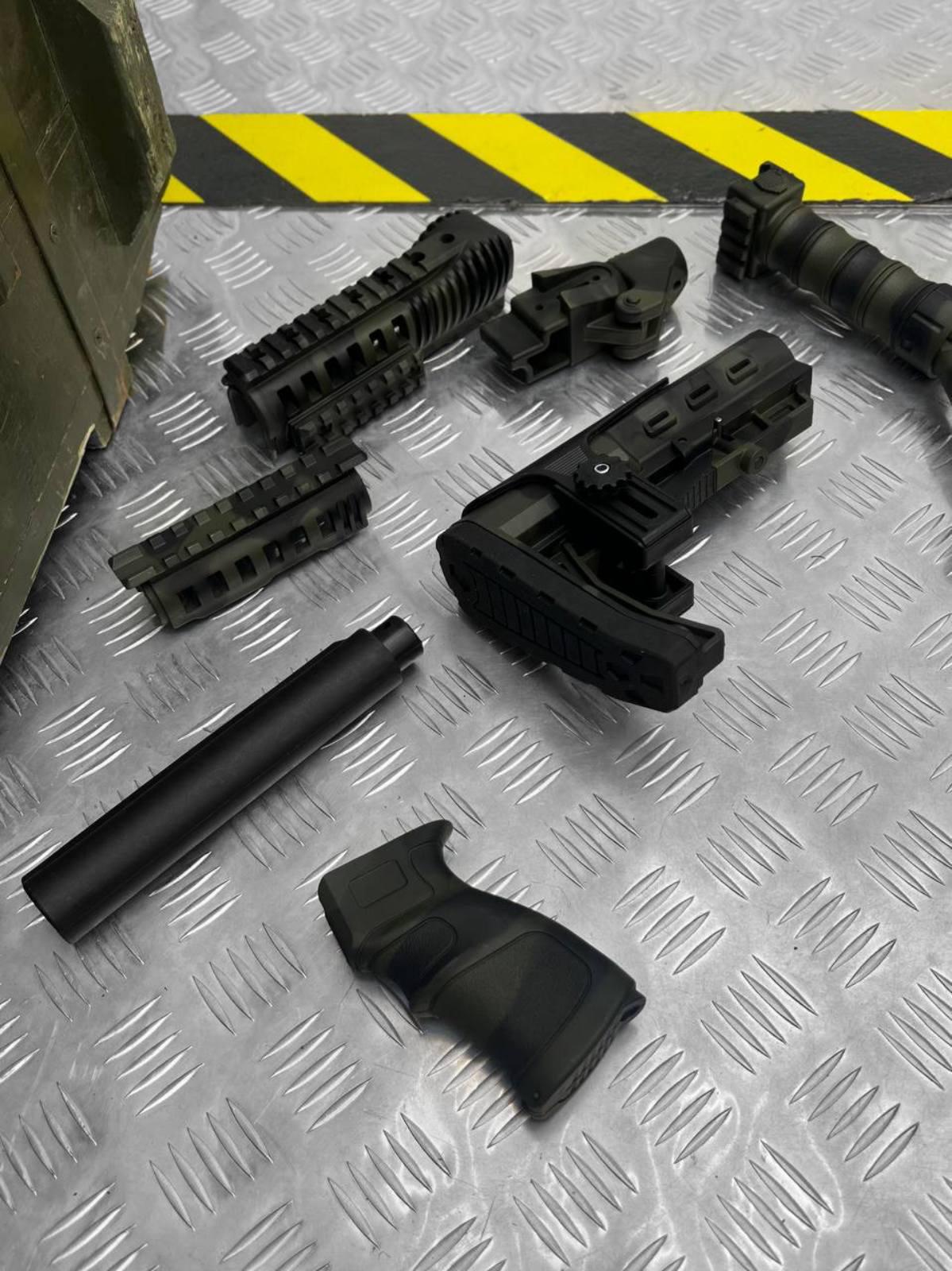 Набор прикладов телескопических Fab Defense GLR-16 Olive - фото 10