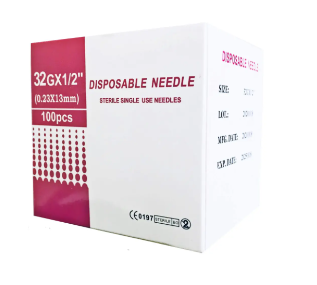 Голка для мезотерапії Disposable needle Japan steel G29 0,35x13 мм (AN001408)
