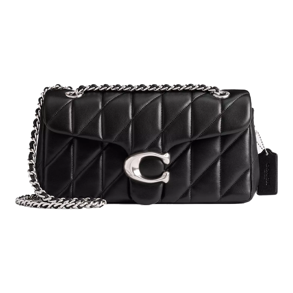 Сумка жіноча Coach Tabby Shoulder Bag 26 With Pillow Quilting Silver/Black (CH01)
