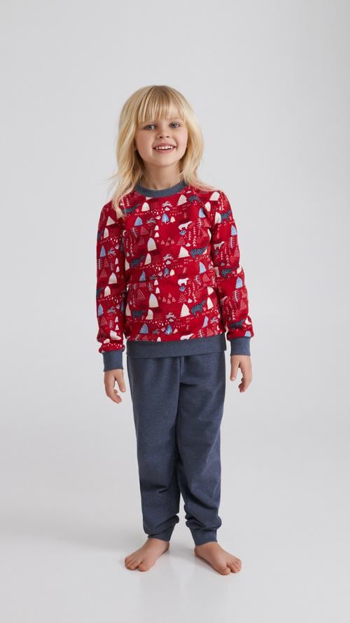 Пижама детская Ellen felisity cof 0582/01/01 122 см Красно-серый