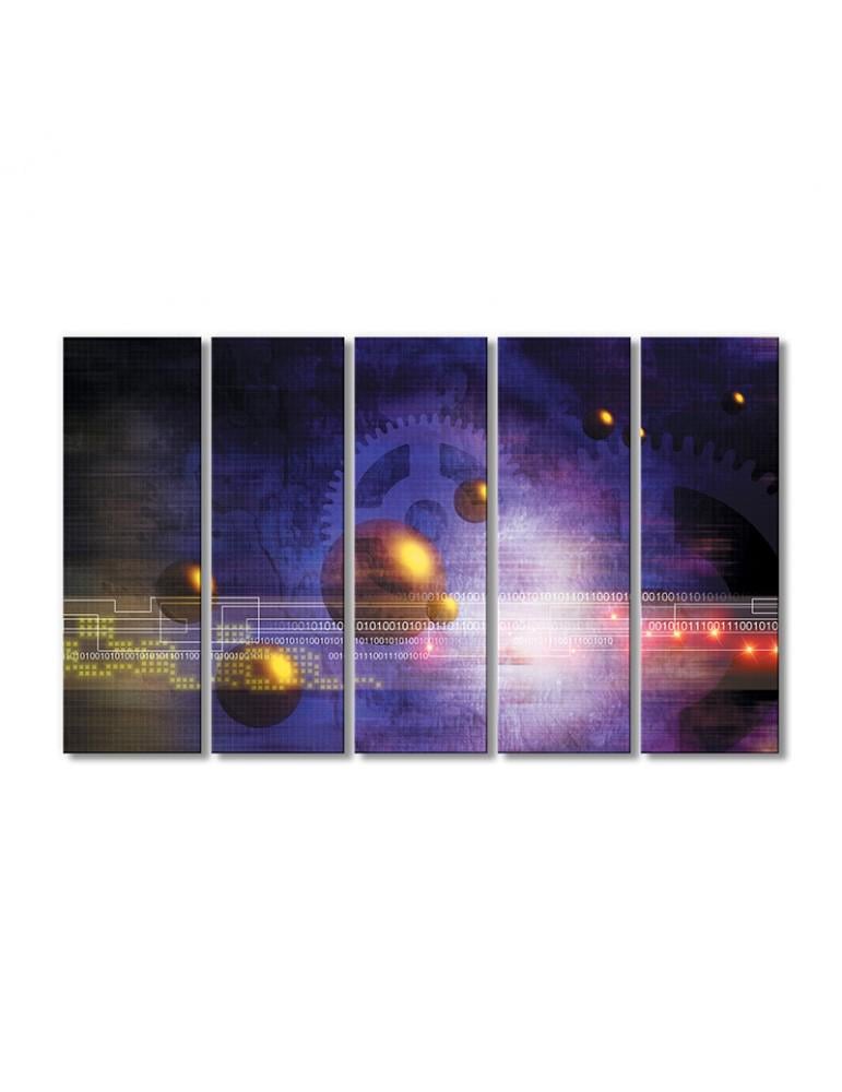 Картина модульная Переход эпох 5 модулей 120x180 см