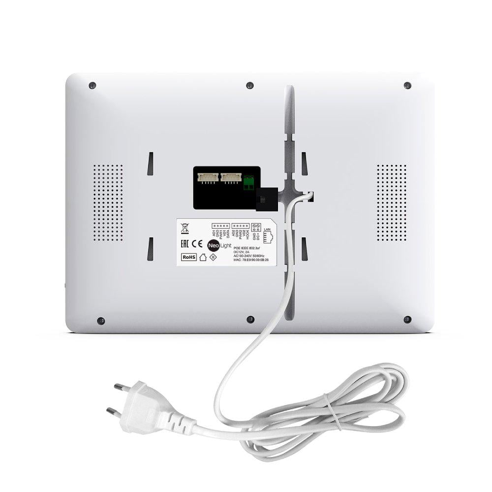 Комплект NeoLight MEZZO Hybrid IP KIT гібридний відеодомофон 10,1" з Wi-Fi 2 Мп відеопанель та PoE адаптер Graphite (301776) - фото 2