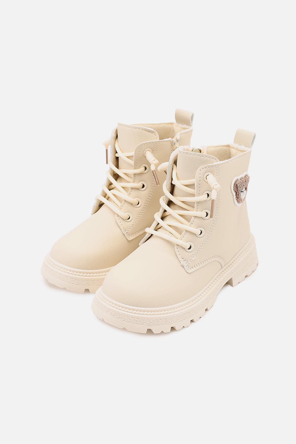 Черевики дитячі демісезонні ЦБ-00275953 для дівчинки р. 32 Молочний (29086098) - фото 4 Черевики дитячі демісезонні ЦБ-00275953 для дівчинки р. 32 Молочний (29086098) - фото 4