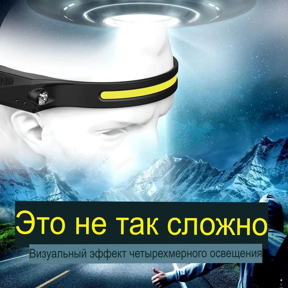 Ліхтар налобний акумуляторний Led headlight водонепроникний світлодіодний (2a45be14) - фото 9