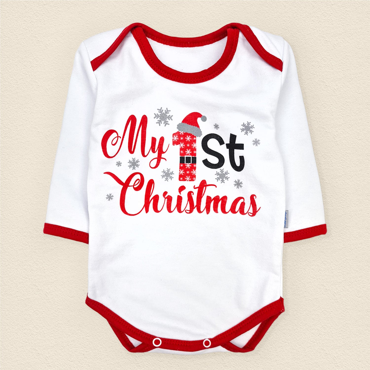 Боди праздничный Dexter’s my first christmas 68 см Белый (137723771)