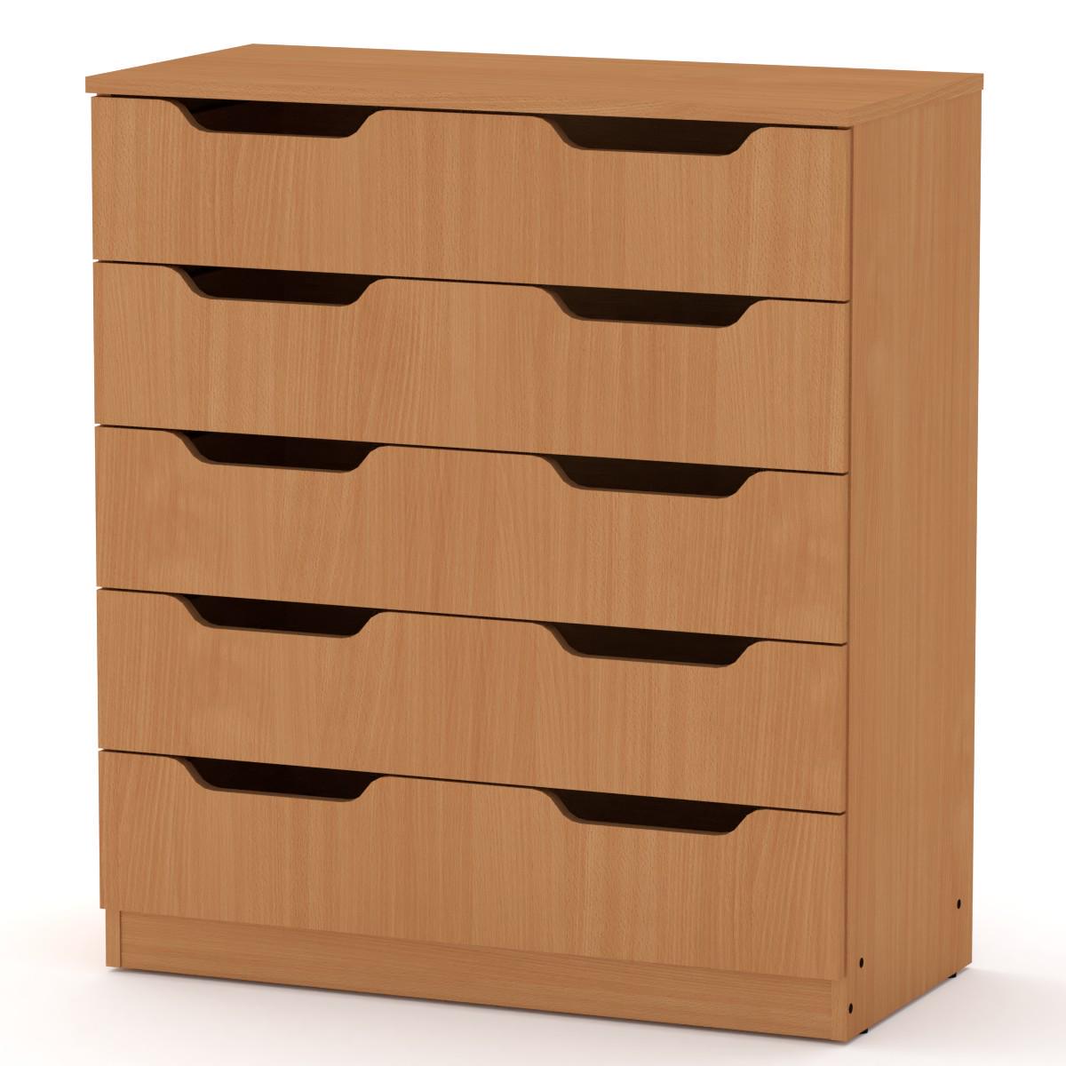 Комод для вещей Компанит 5М Бук (18087) - фото 1