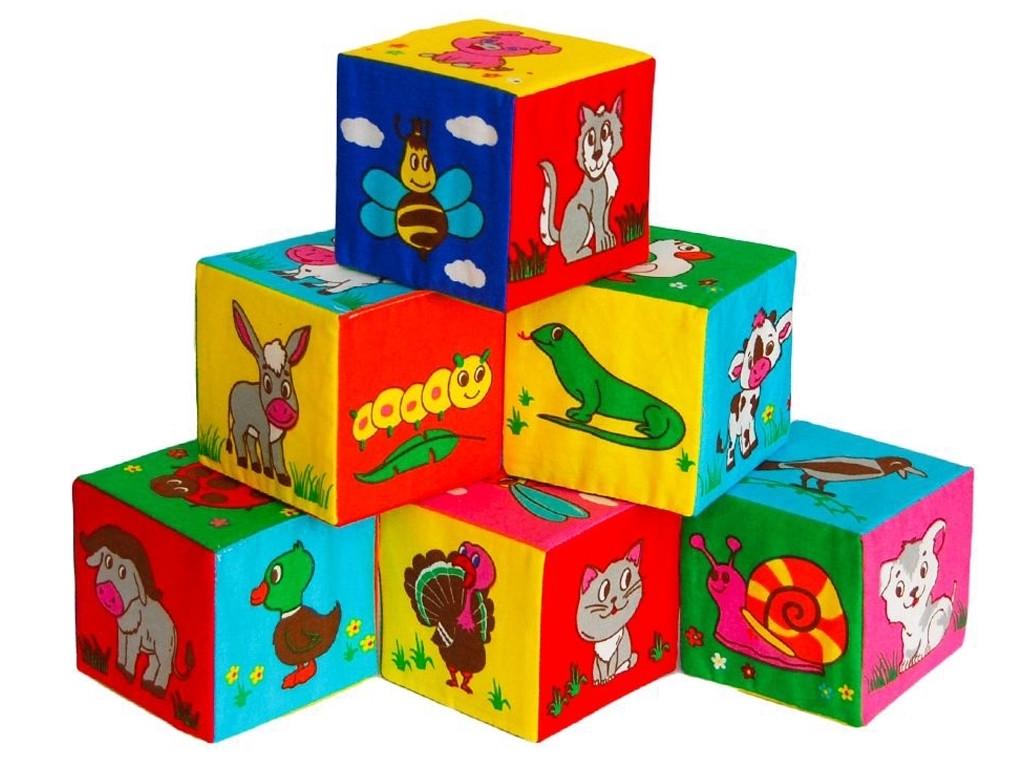 Іграшка м'яконабивна Масік Набір кубиків Перші тварини (MC 090601-10)