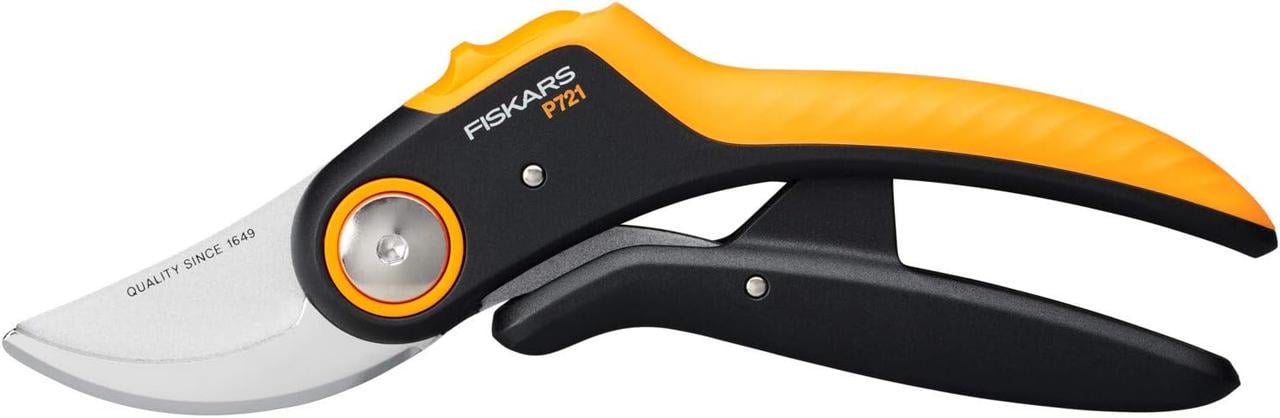 Секатор плоскостной Fiskars Plus P721 рычажный 285 мм Черный (2101587538)