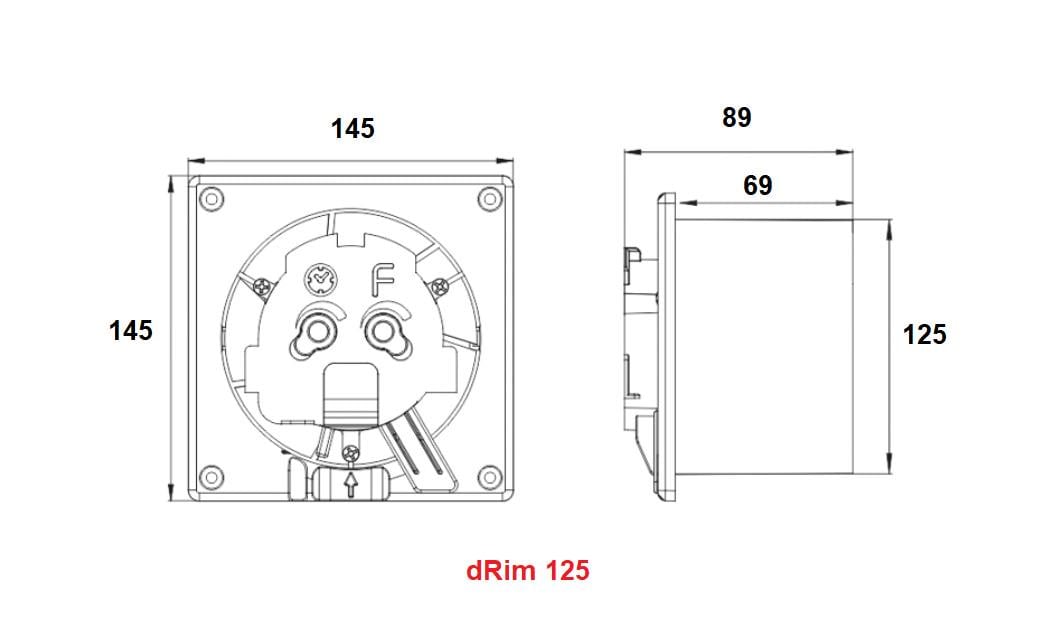 Вентилятор витяжний AirRoxy dRim 125 RMS BB з таймером і датчиком руху (01-071) - фото 8