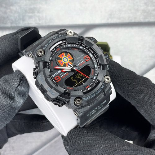 Наручний годинник Patriot 001RDDSNS із символікою ДСНС Чорний/Червоний (2101028659) - фото 2 Наручний годинник Patriot 001RDDSNS із символікою ДСНС Чорний/Червоний (2101028659) - фото 2