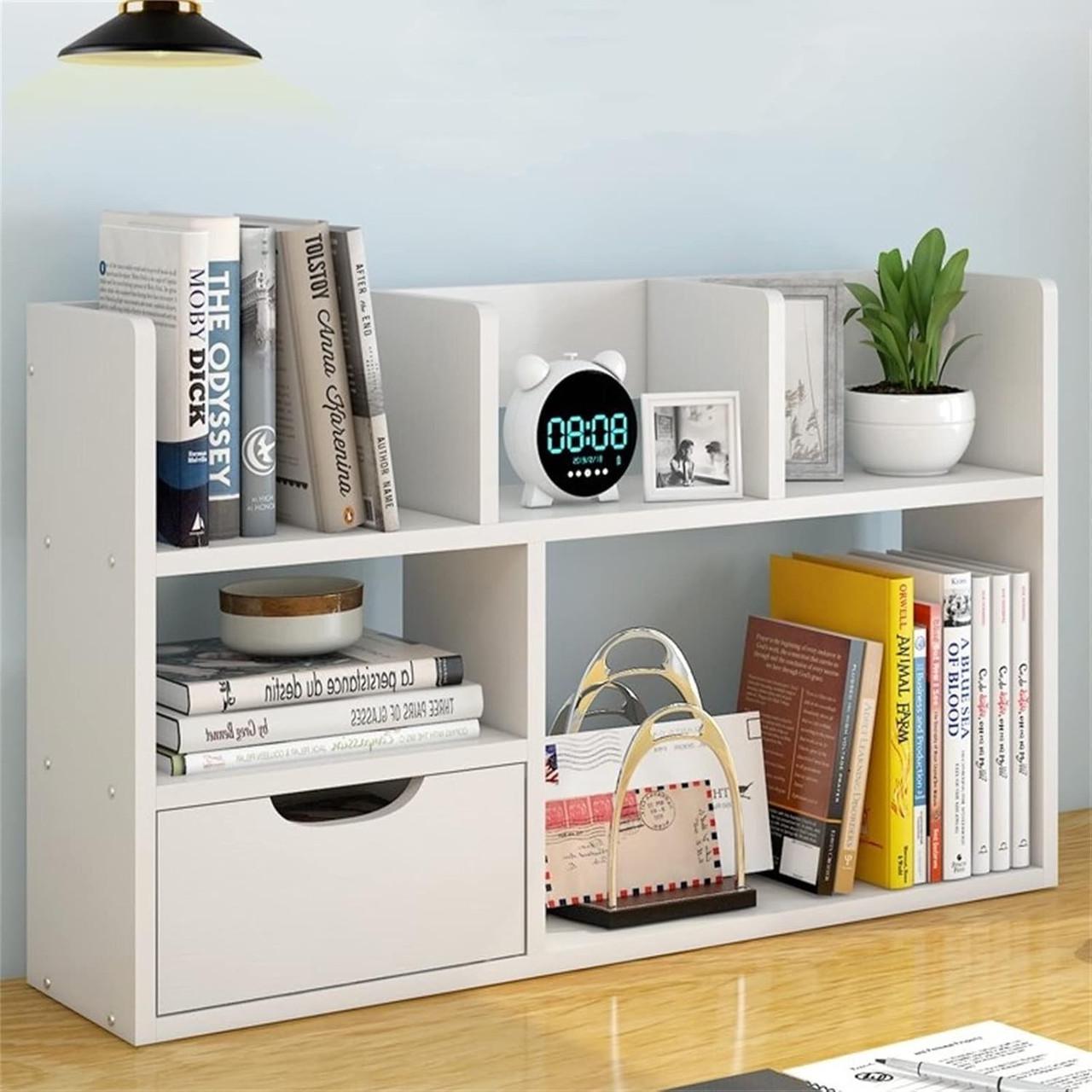 Полка-надстройка настольная из дерева Аника зефир (АКД-007120)