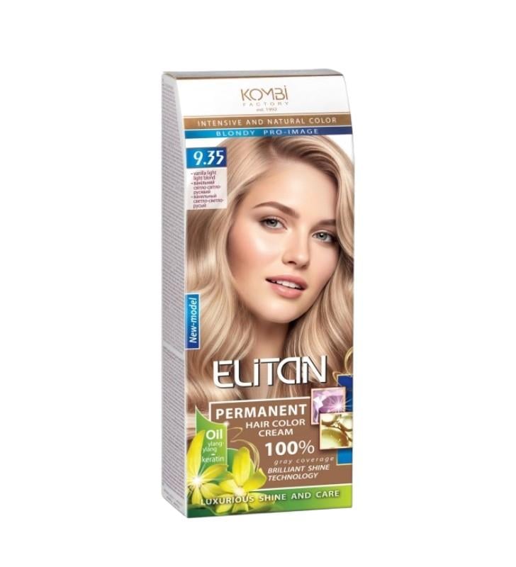 Крем-фарба стійка ELITAN Intensive 9.35 Ванільний світло-світло русявий (33447)
