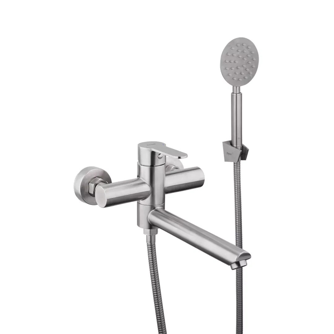 Смеситель для ванны Frap H801 F32801 с душевым гарнитуром Сатин (2465586905)