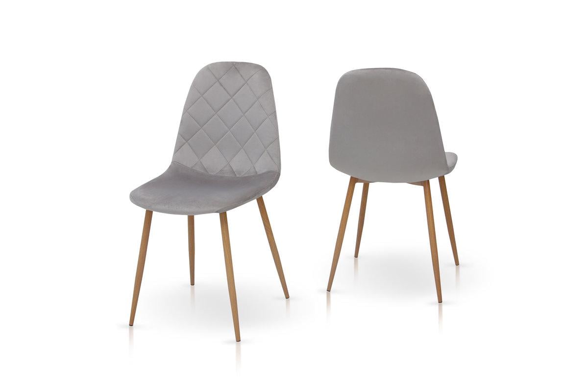 Стілець кухонний Ембер-L Мікс Меблі Термо/Велюр Сірий - фото 2 Стілець кухонний Ембер-L Мікс Меблі Термо/Велюр Сірий - фото 2