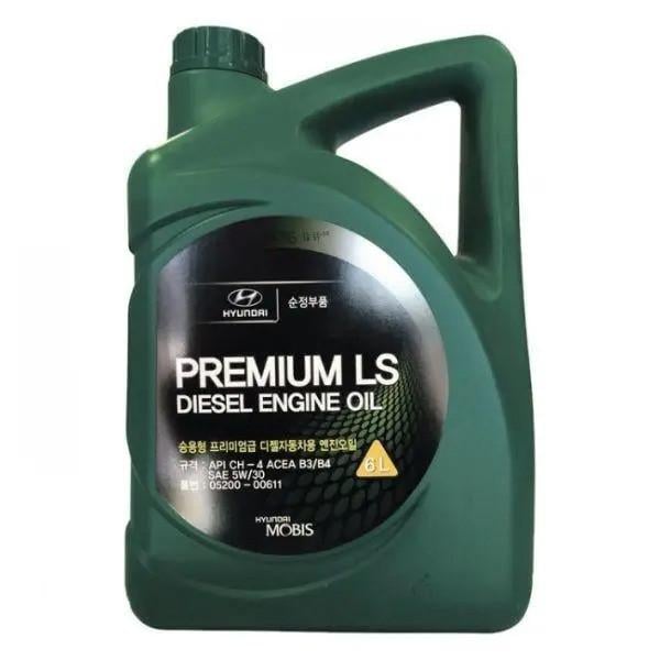 Моторное масло Mobis Premium LS Diesel 5W-30 6 л (0520000611)