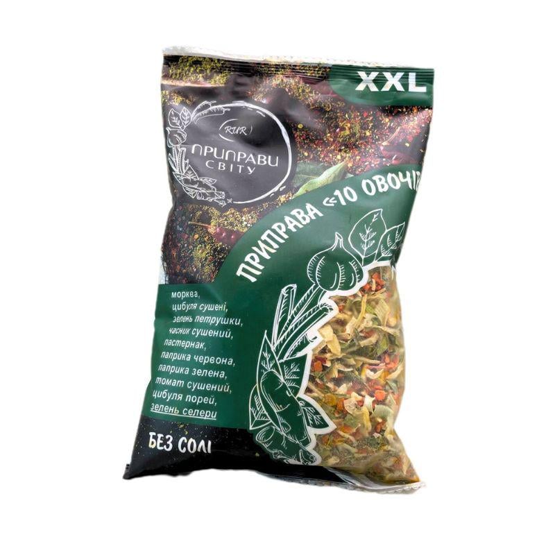 Приправа RUR 10 овочів без солі XXL 100 г (r-veget-10-100)