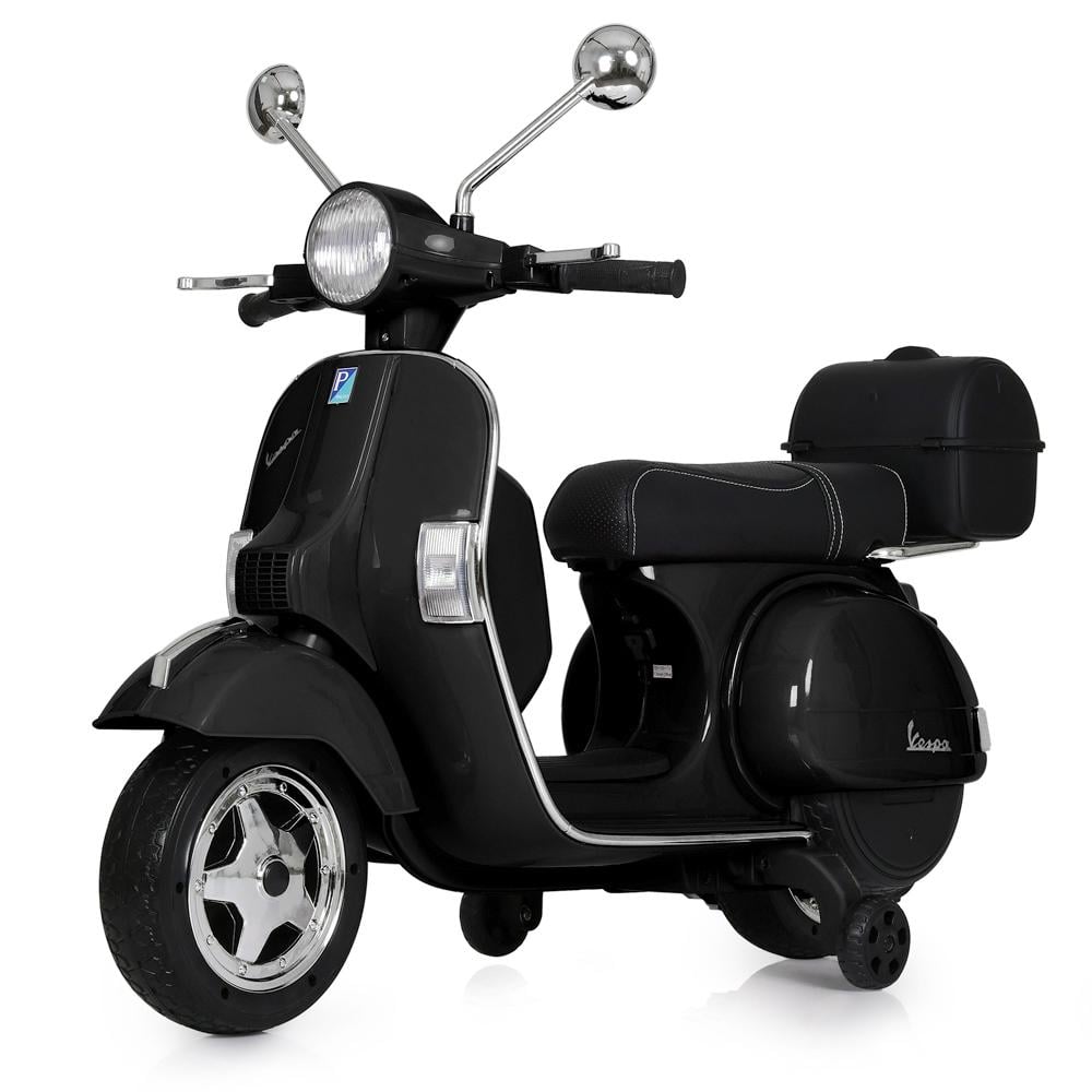 Детский электромотоцикл скутер на аккумуляторе Bambi M 4939 для детей 3-8 лет Черный (M 4939EL-2)