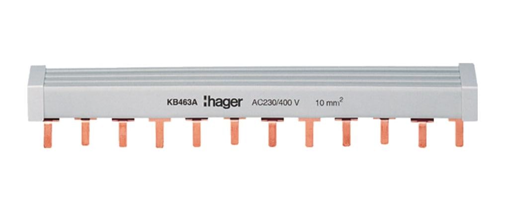 Шина гребенчатая Hager KB480B 4P 16 кв. мм 57M (000144897)