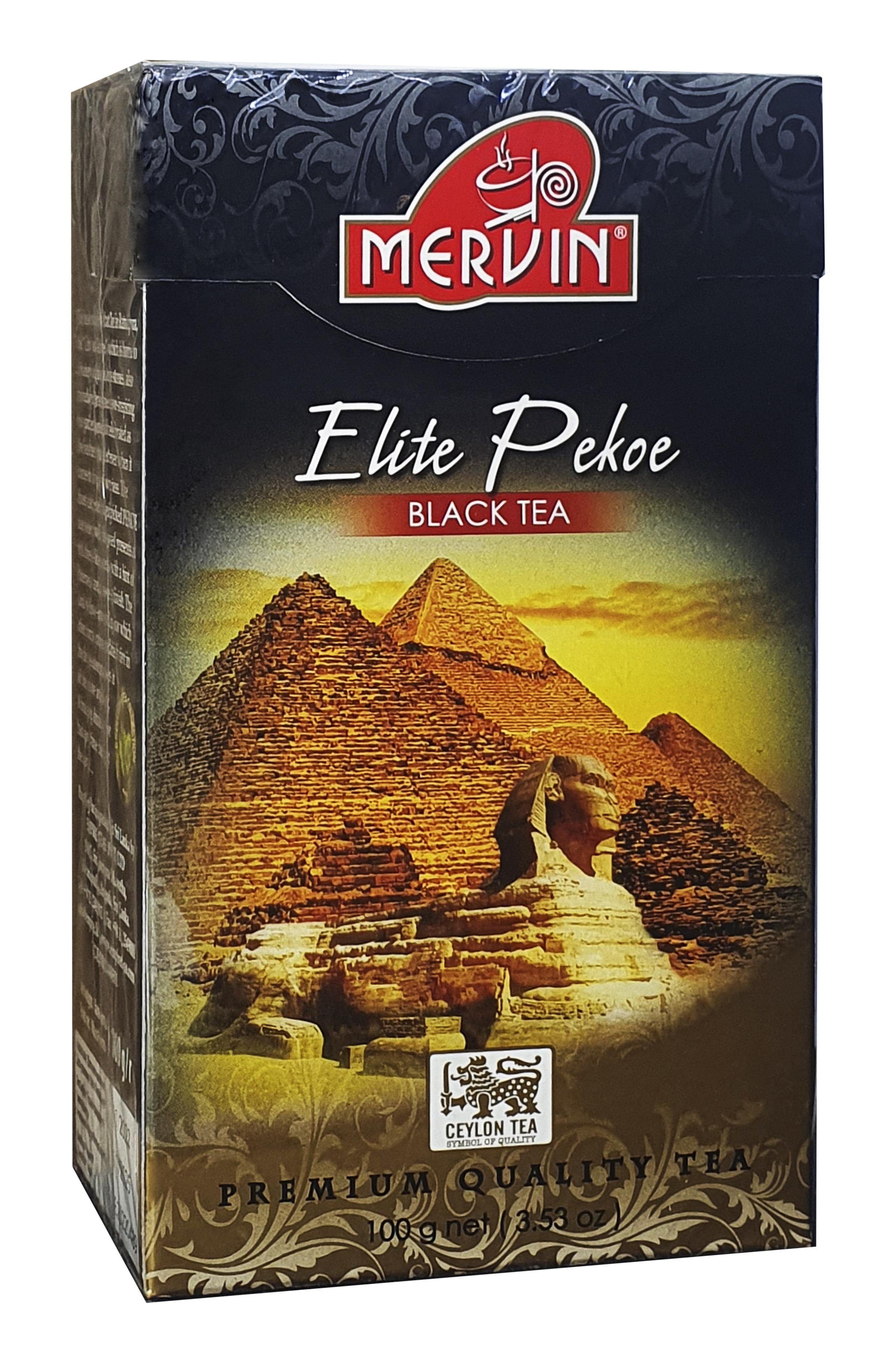 Чай черный среднелистовой Mervin Elite Pekoe 100 г (57840) Чай черный среднелистовой Mervin Elite Pekoe 100 г (57840)