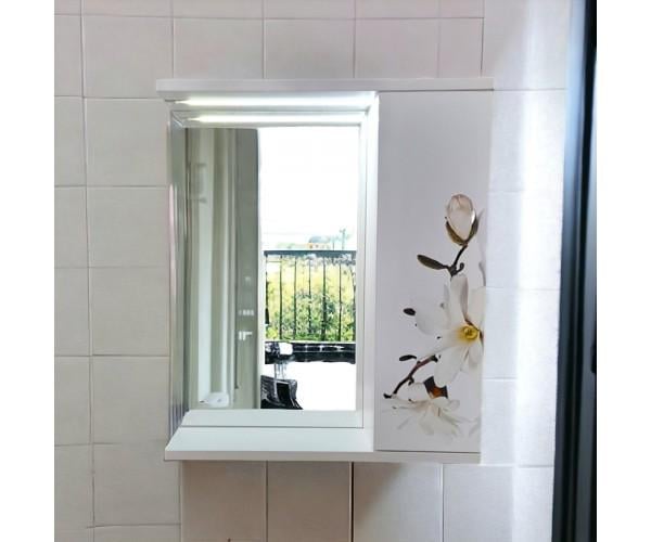 Зеркало для ванной комнаты подвесное Mikola-M Магнолия пластиковое 60 см (2366) - фото 2 Зеркало для ванной комнаты подвесное Mikola-M Магнолия пластиковое 60 см (2366) - фото 2