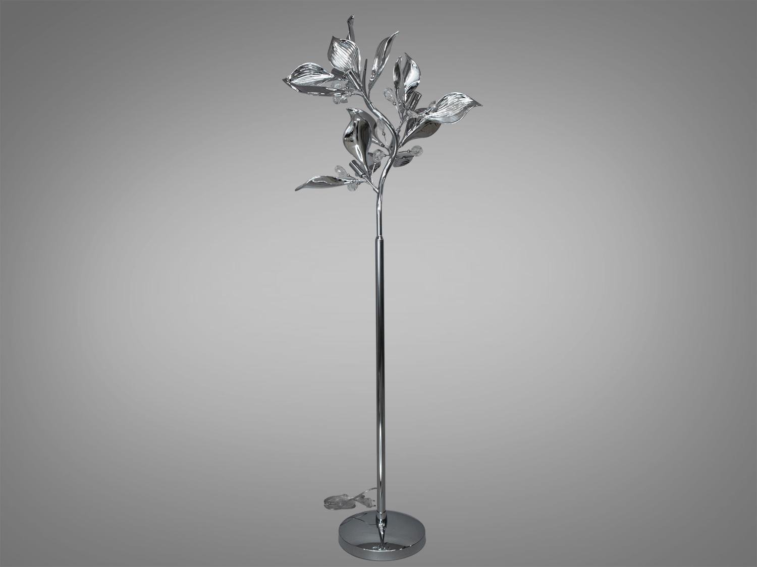 Торшер з керамічними елементами на 5 ламп Хром (7229-5F HR)