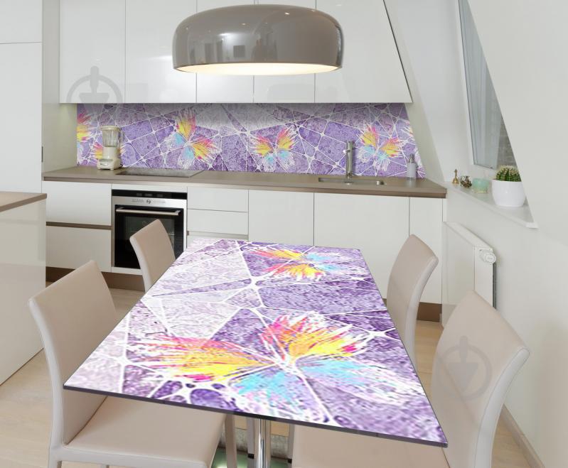 Наклейка виниловая на стол Zatarga "Красочные Бабочки" 600х1200 мм Наклейка виниловая на стол Zatarga "Красочные Бабочки" 600х1200 мм