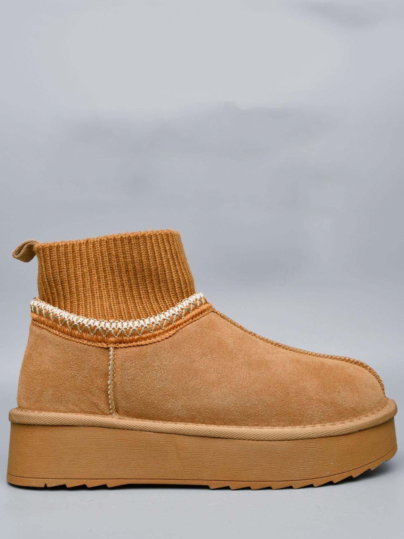 Замшеві уггі на овчині Stilli UGN60-3 р. 38 Коричневий