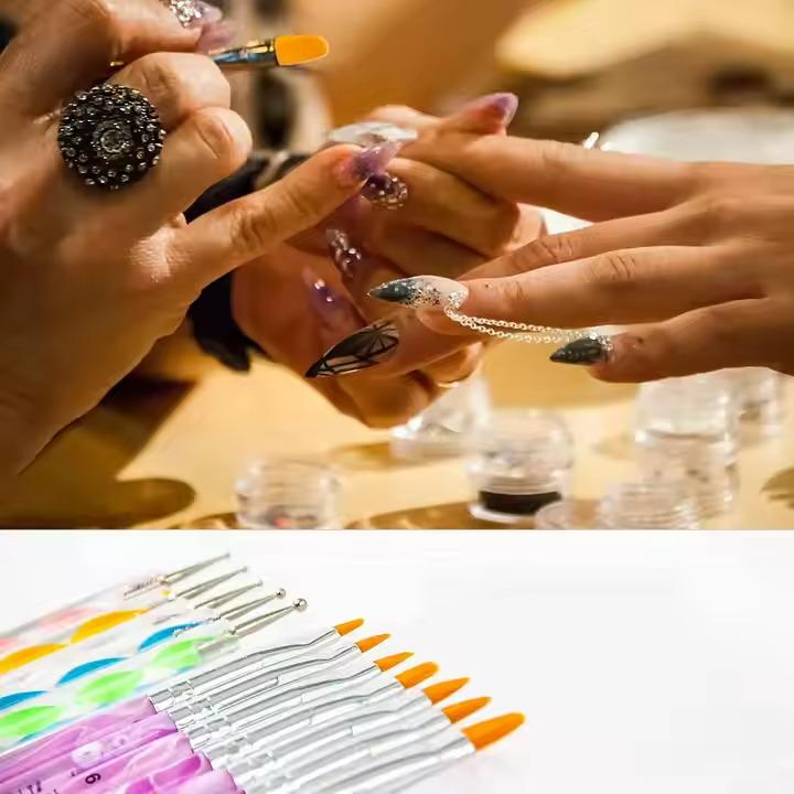 Набір пензлів для манікюру та педикюру 15 шт. - фото 3 Набір пензлів для манікюру та педикюру 15 шт. - фото 3