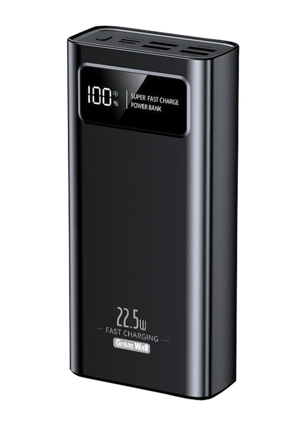 Повербанк Great Wall PA37 30000 mAh PD 20W/QC 22,5W Black