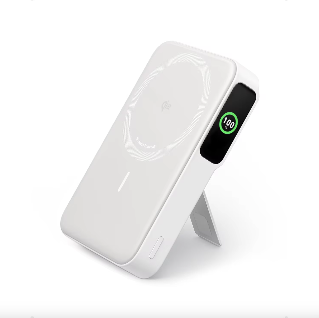 Повербанк магнитный Anker MagGo Qi2 10000 мАч с ультрабыстрой зарядкой MagSafe/смарт-дисплеем и подставкой Повербанк магнитный Anker MagGo Qi2 10000 мАч с ультрабыстрой зарядкой MagSafe/смарт-дисплеем и подставкой
