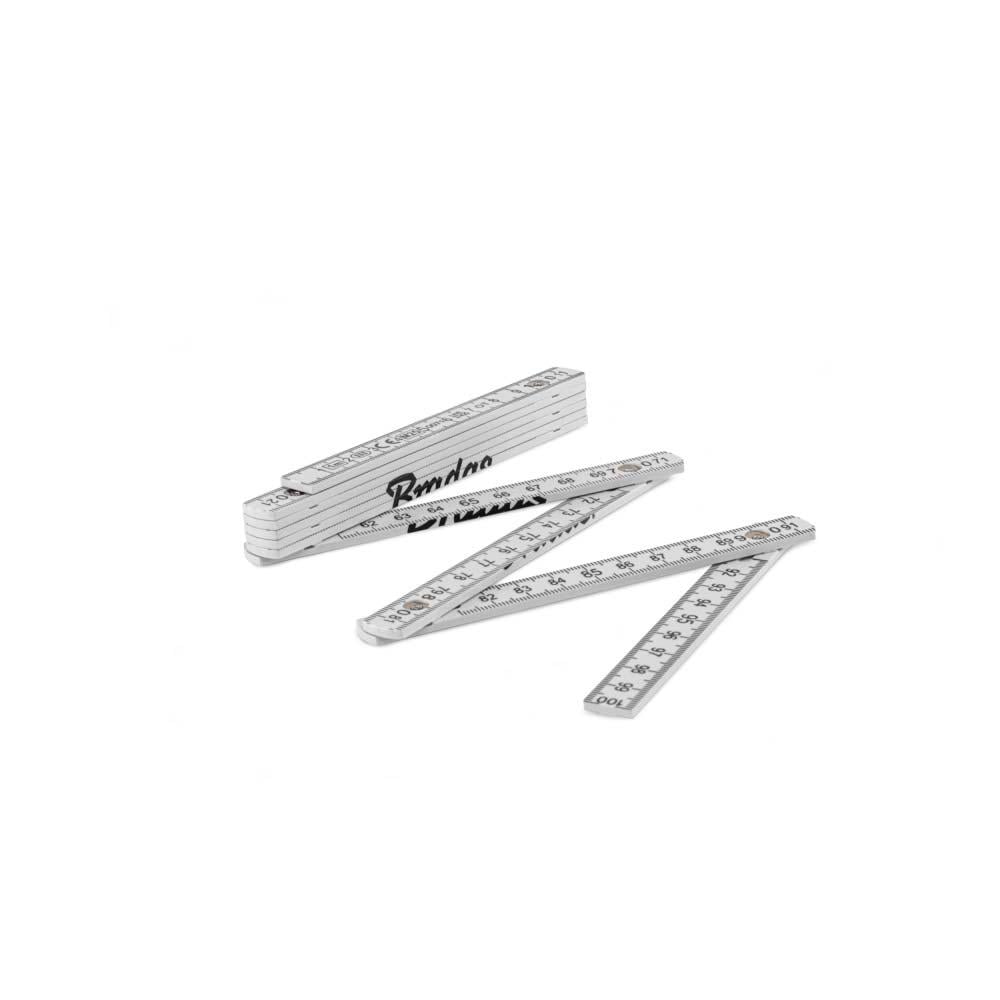 Линейка раскладная ABS 1 м пружина Белый DIY-MFP11WH/S