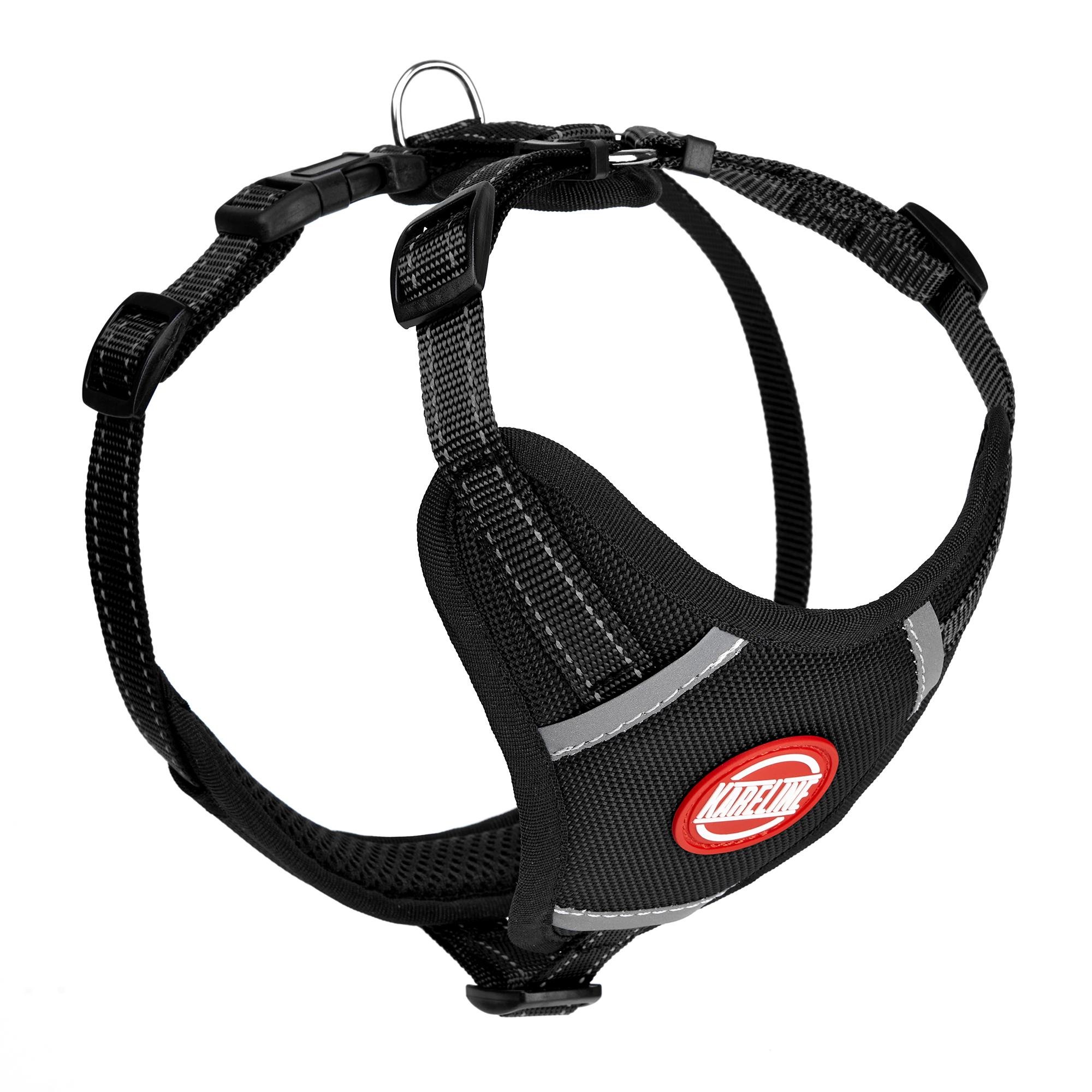 Шлея KareLine из нейлона с пластиковой пряжкой 20 мм А:400-600 мм В:500-630 мм Черный (0883/1) - фото 1 Шлея KareLine из нейлона с пластиковой пряжкой 20 мм А:400-600 мм В:500-630 мм Черный (0883/1) - фото 1