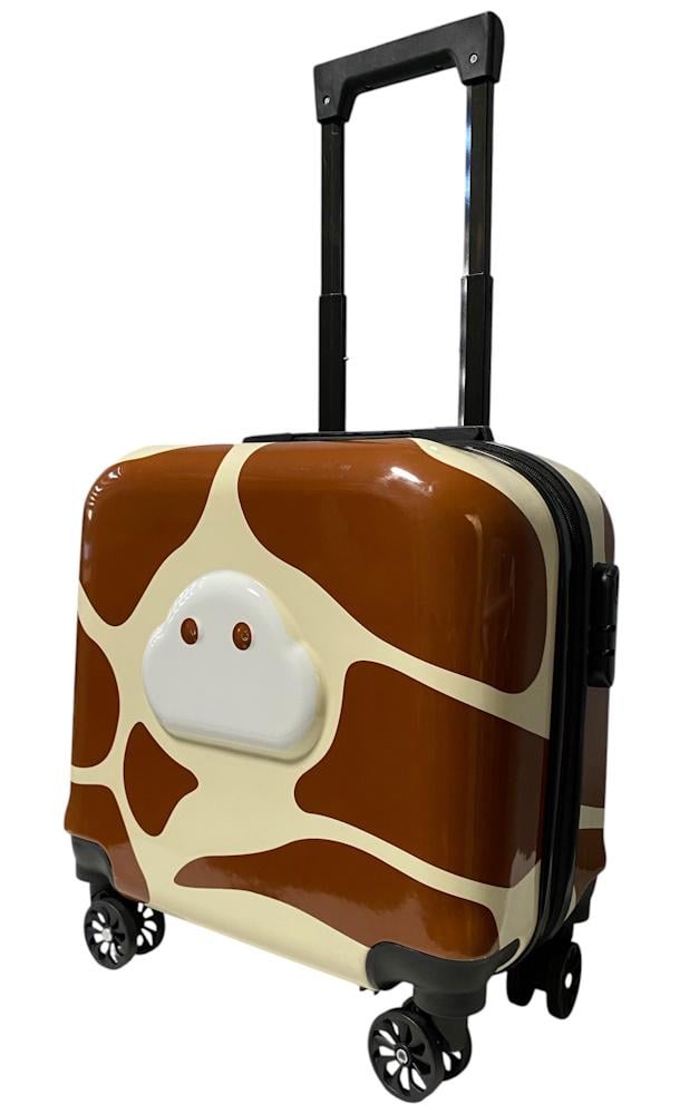 Чемодан детский D01 Cow mini поликарбонат-ABS XS 42x40x23 см
