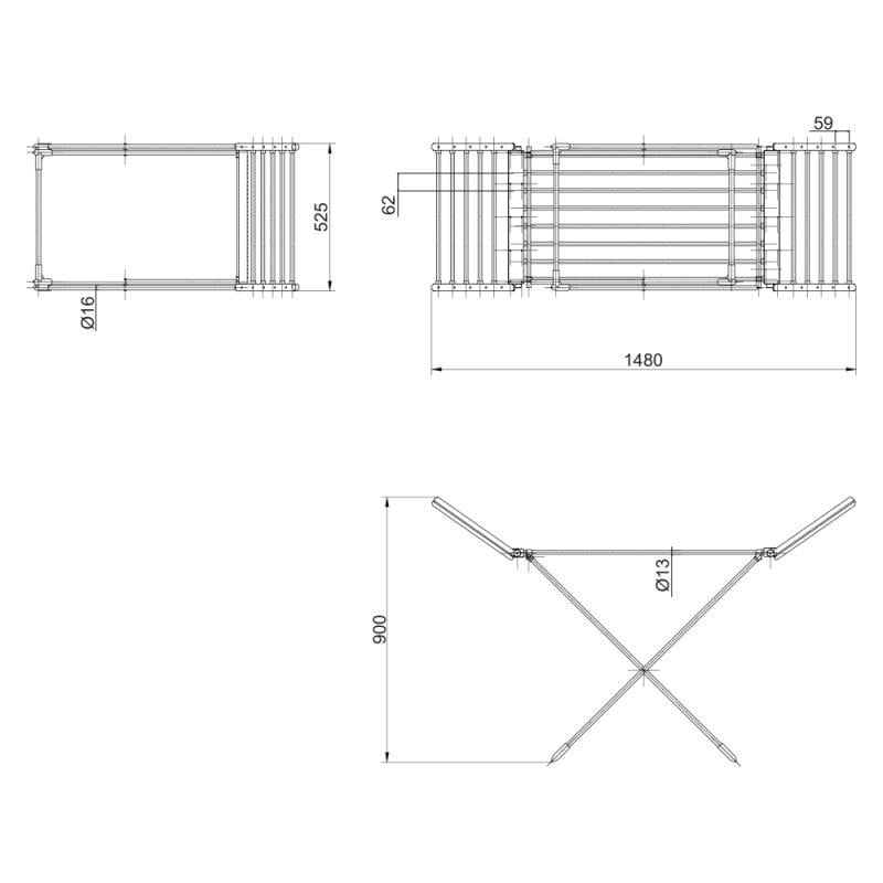 Сушарка для білизни Q-tap Breeze SIL 57702 електрична з контролером (SD00034698) - фото 7