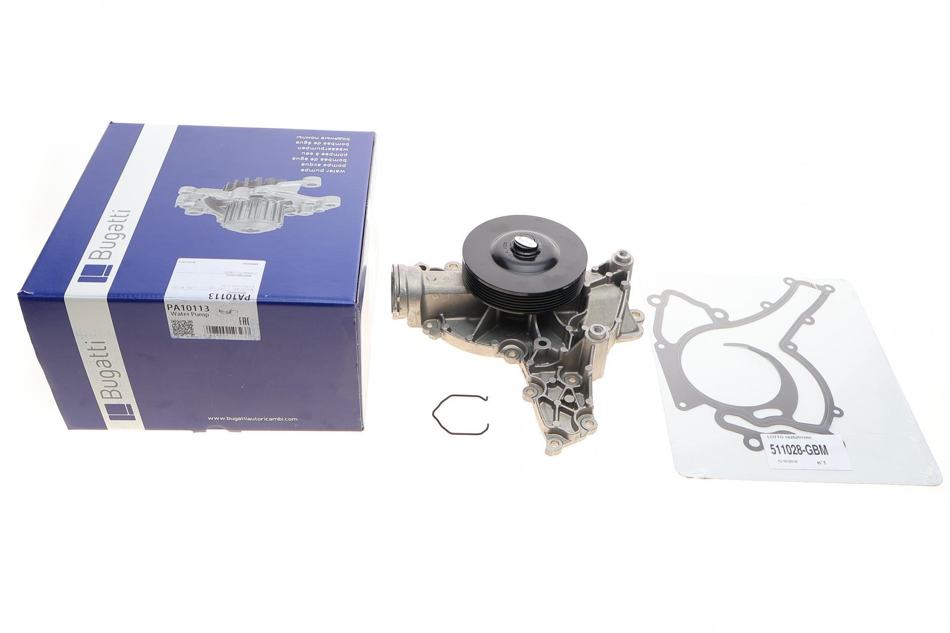Помпа воды Bugatti Mercedes C-class W203/S203/E-class W211 3.5 M272 05-09 B/B7 PA10113 лоп. 6 канh шкива 28 мм