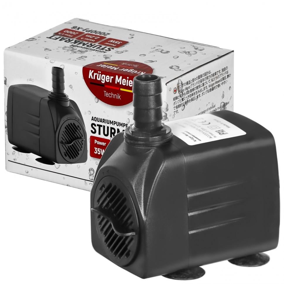 Насос водяной Kruger Meier Sturmkraft 2000 л/ч 35W (2000PJ-X6) Насос водяной Kruger Meier Sturmkraft 2000 л/ч 35W (2000PJ-X6)
