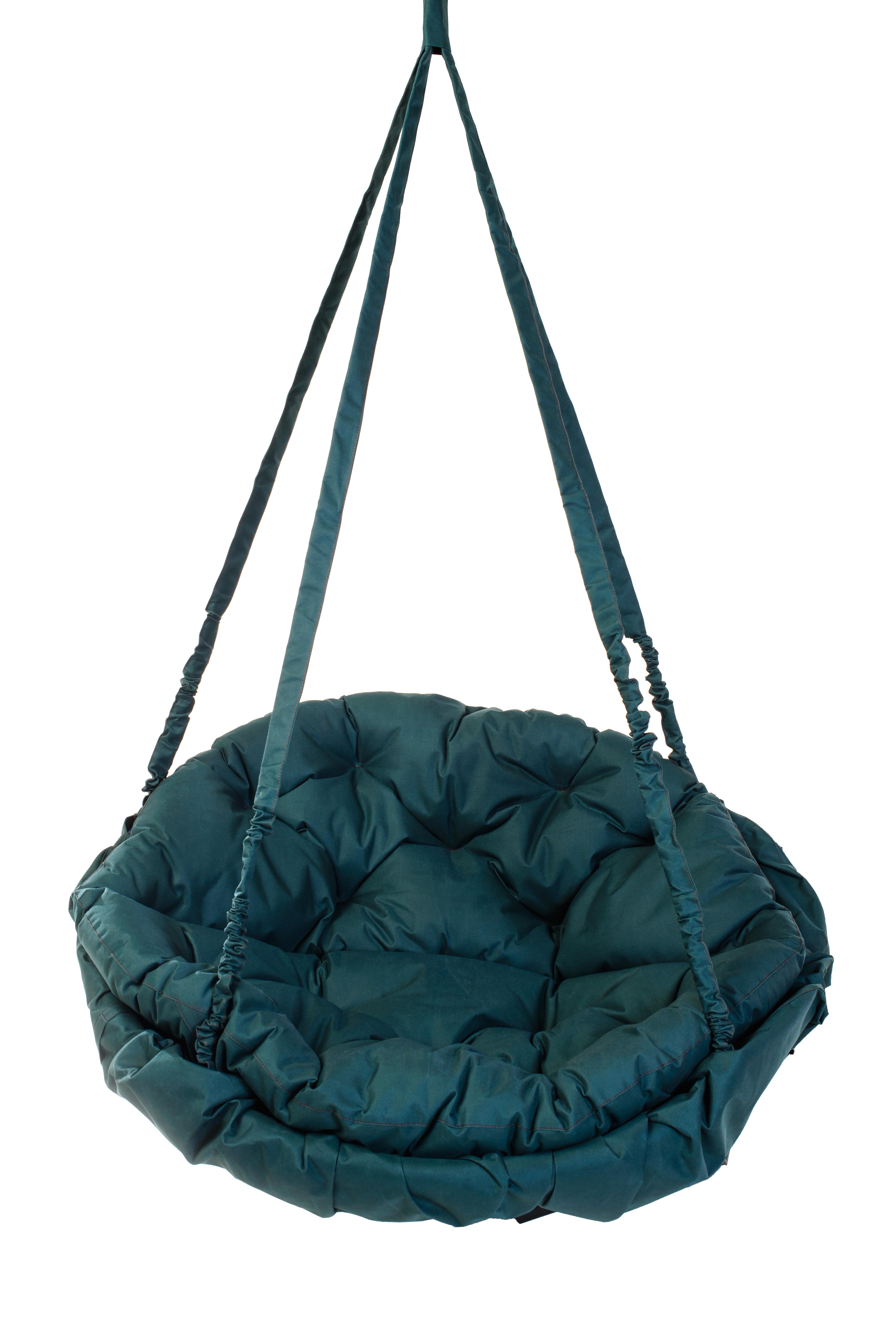 Кресло-качеля Kospa Lounge-Lux круглая 120 кг без подставки Темно-зеленый (488)