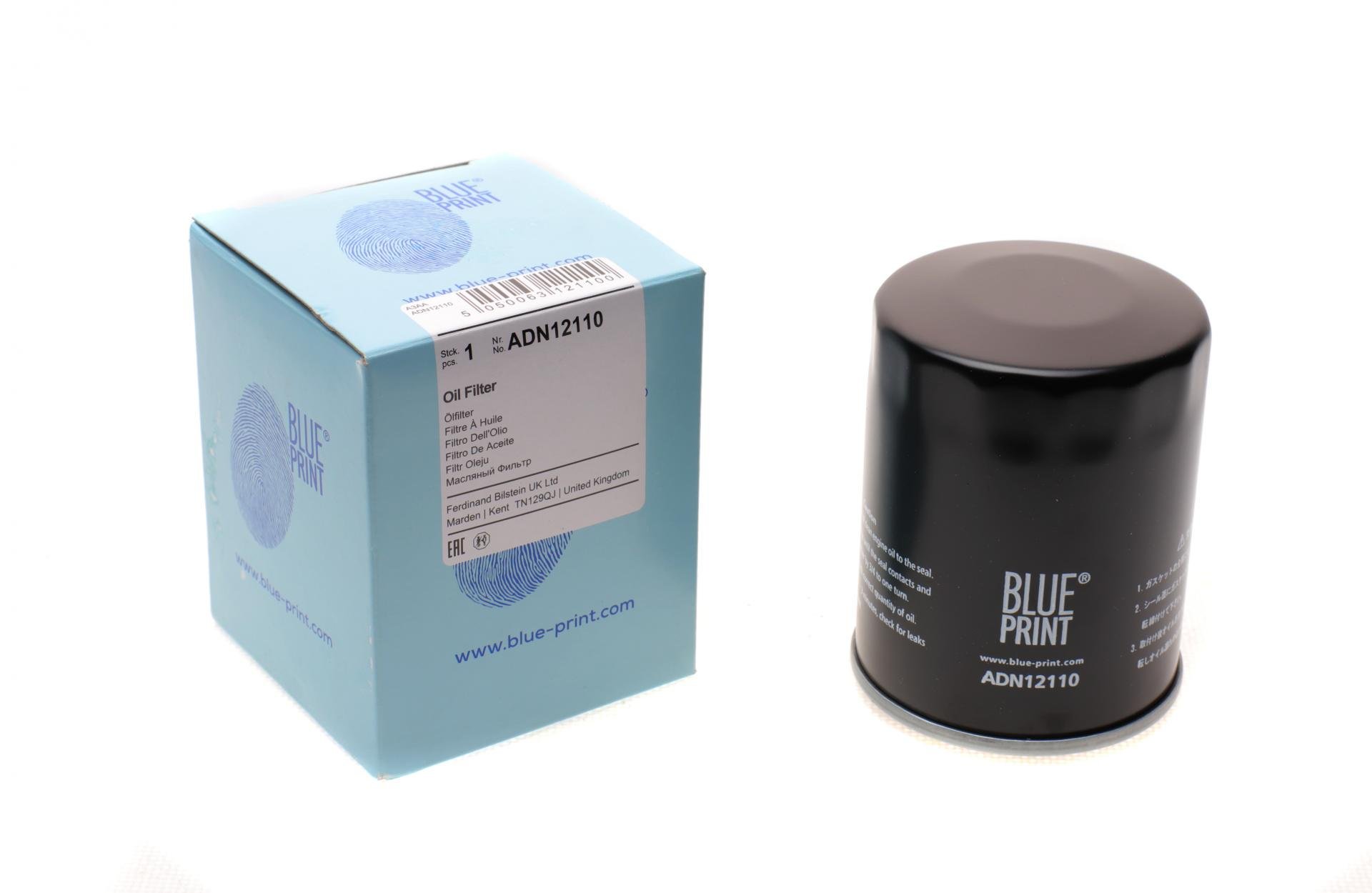 Фильтр масляный BLUE PRINT для Nissan Micra 1,0-1,4i 92-10/Primera 2,0i 90-96 (ADN12110)