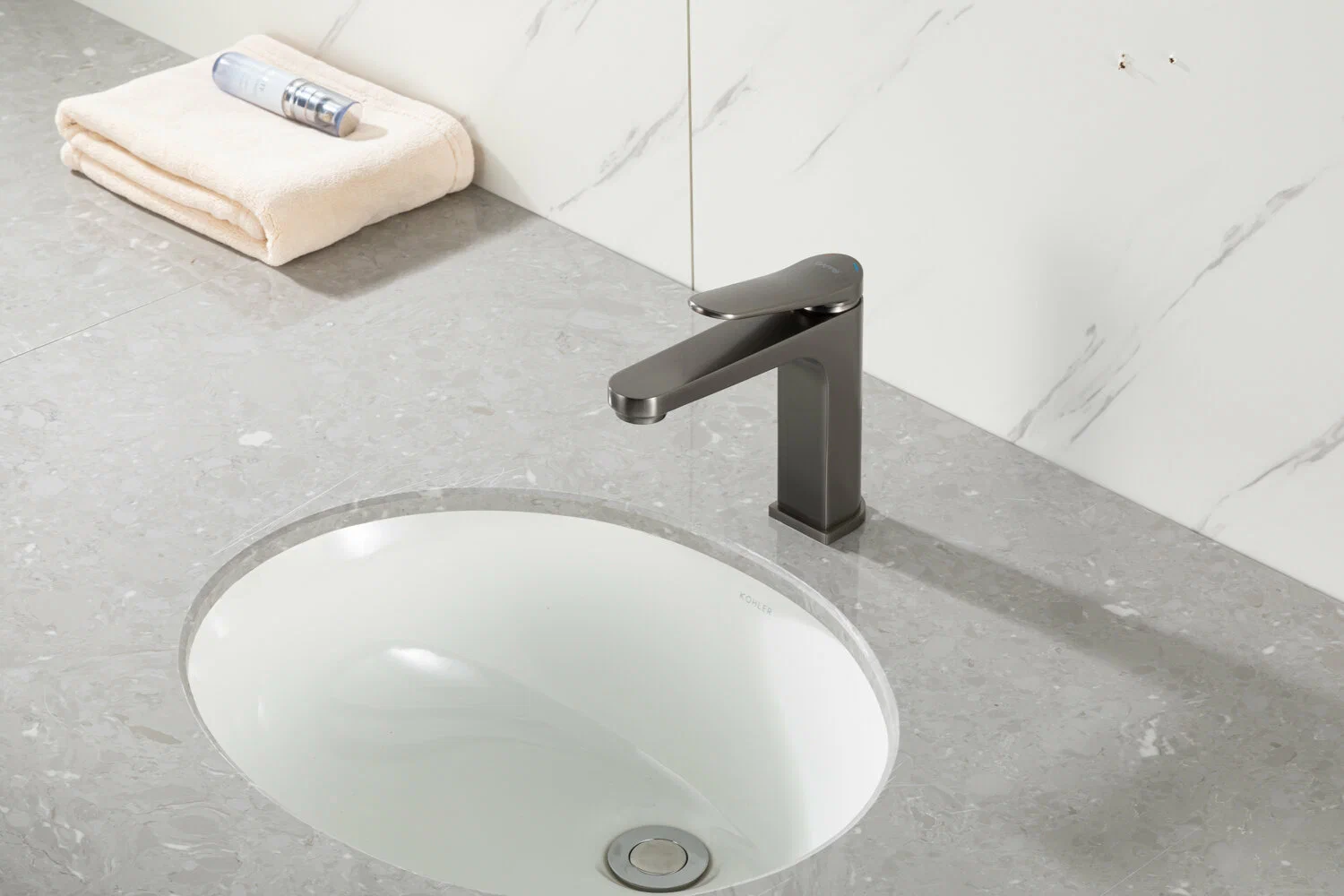 Смеситель для умывальника Gappo G1010-9 Графит (1055621) - фото 4 Смеситель для умывальника Gappo G1010-9 Графит (1055621) - фото 4