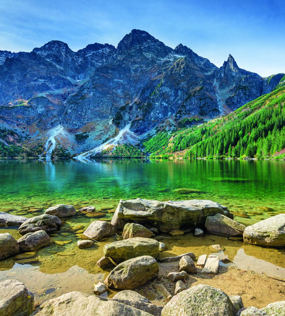 Фотообои флизелиновые 3D Природа 225х250 см DIMEX Татры: горное озеро (MS-3-0076)