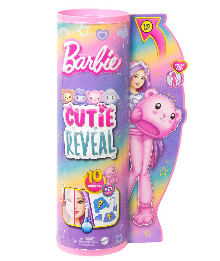 Лялька Barbie Cutie Reveal м'який та пухнастий Ведмедик
