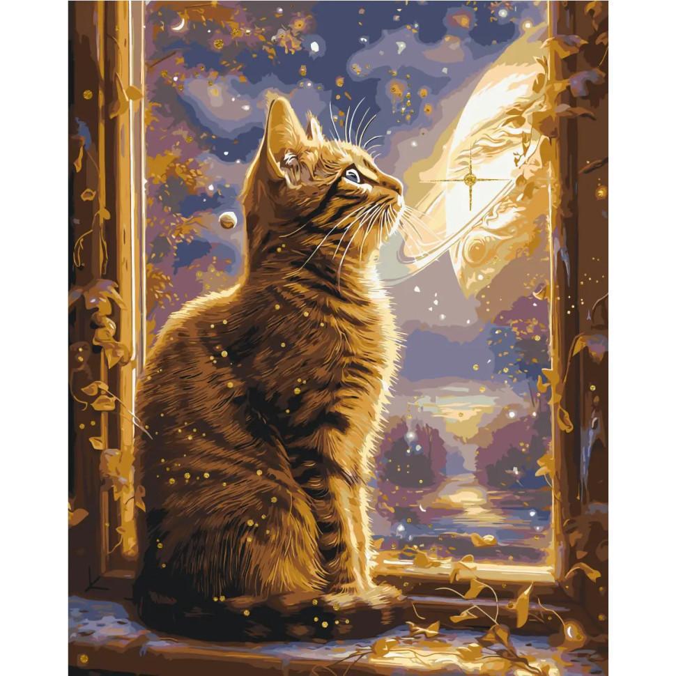 Картина по номерам ORIGAMI Котик в космосе 40х50 см (LW3300)