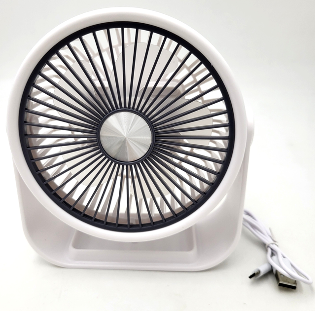 Вентилятор ZB124A аккумуляторный Белый (GR-04506)