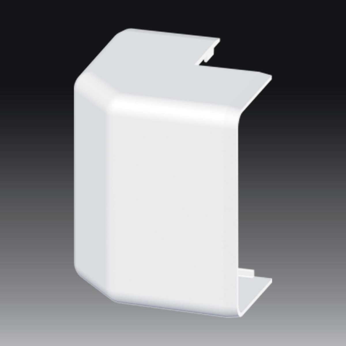 Угол наружный KOPOS для короба EKD 80x40 мм изменяемый ПВХ Белый (8506_HB)