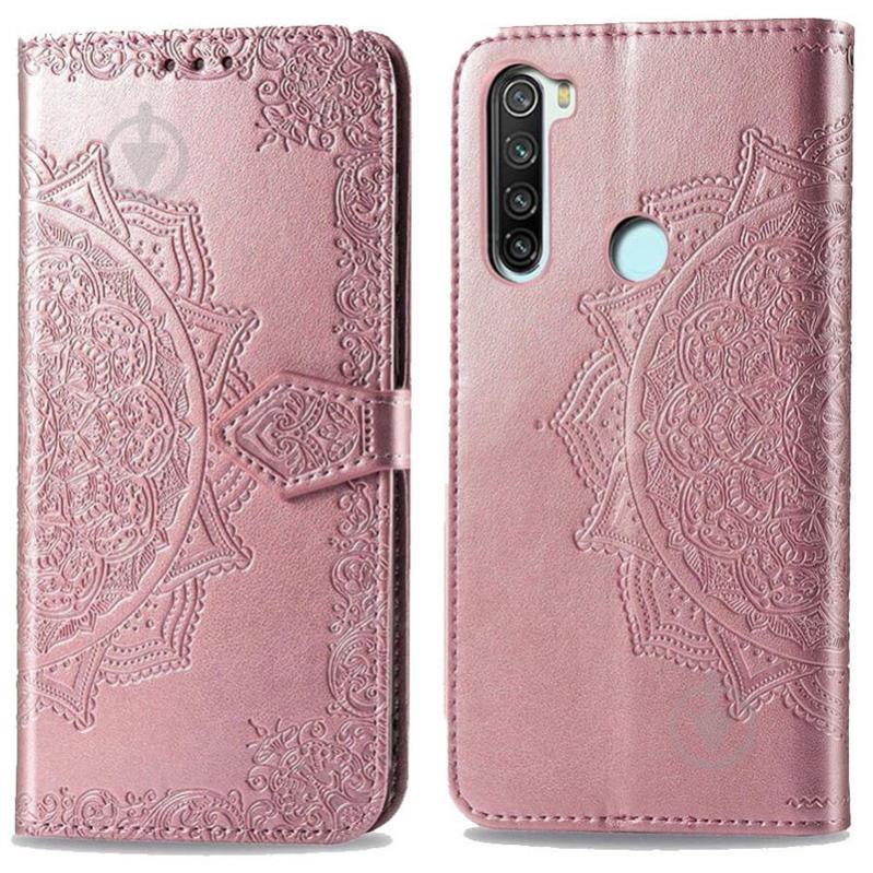 Кожаный чехол-книжка Epik Art Case с визитницей для Xiaomi Redmi Note 8T Розовый (839760) Кожаный чехол-книжка Epik Art Case с визитницей для Xiaomi Redmi Note 8T Розовый (839760)