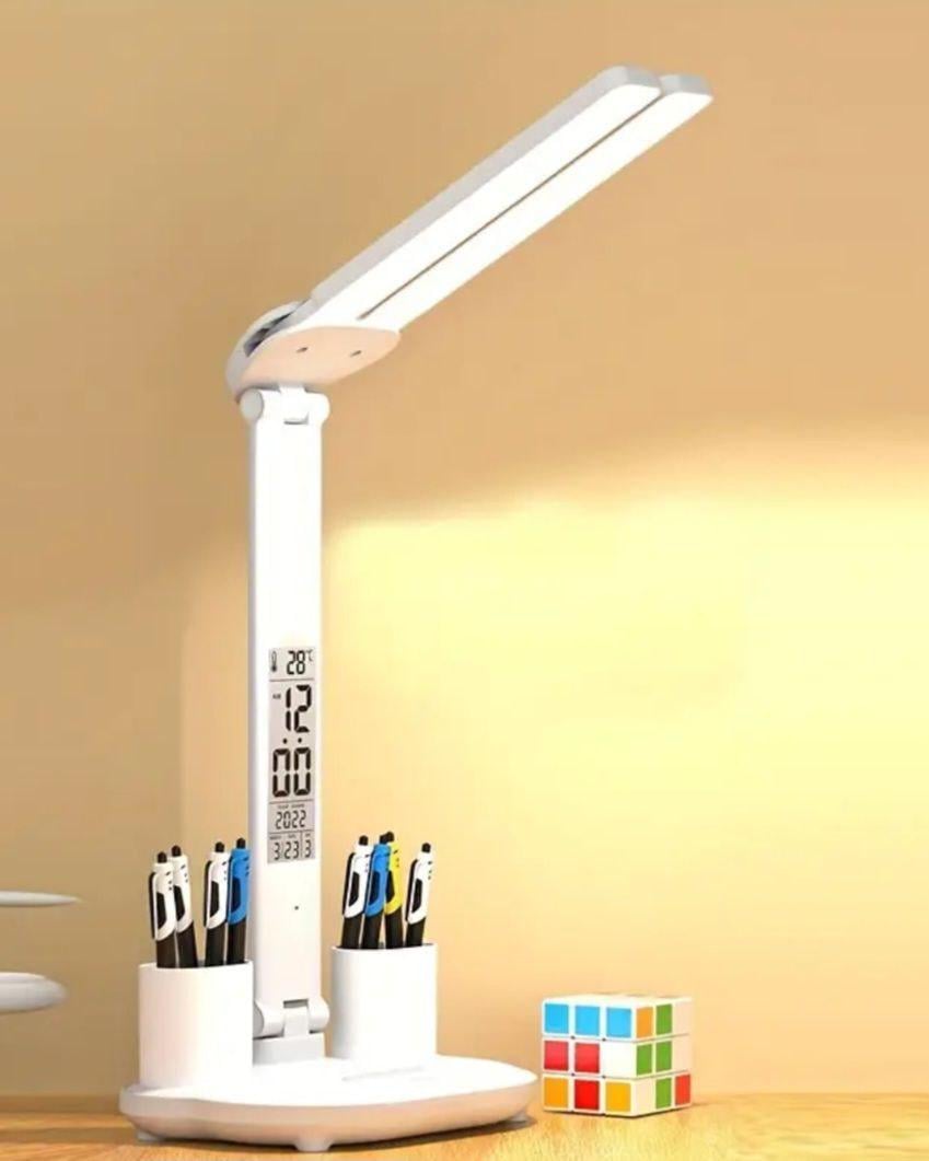 Настольная лампа светодиодная с двумя плафонами и дисплеем (Л-021) - фото 11