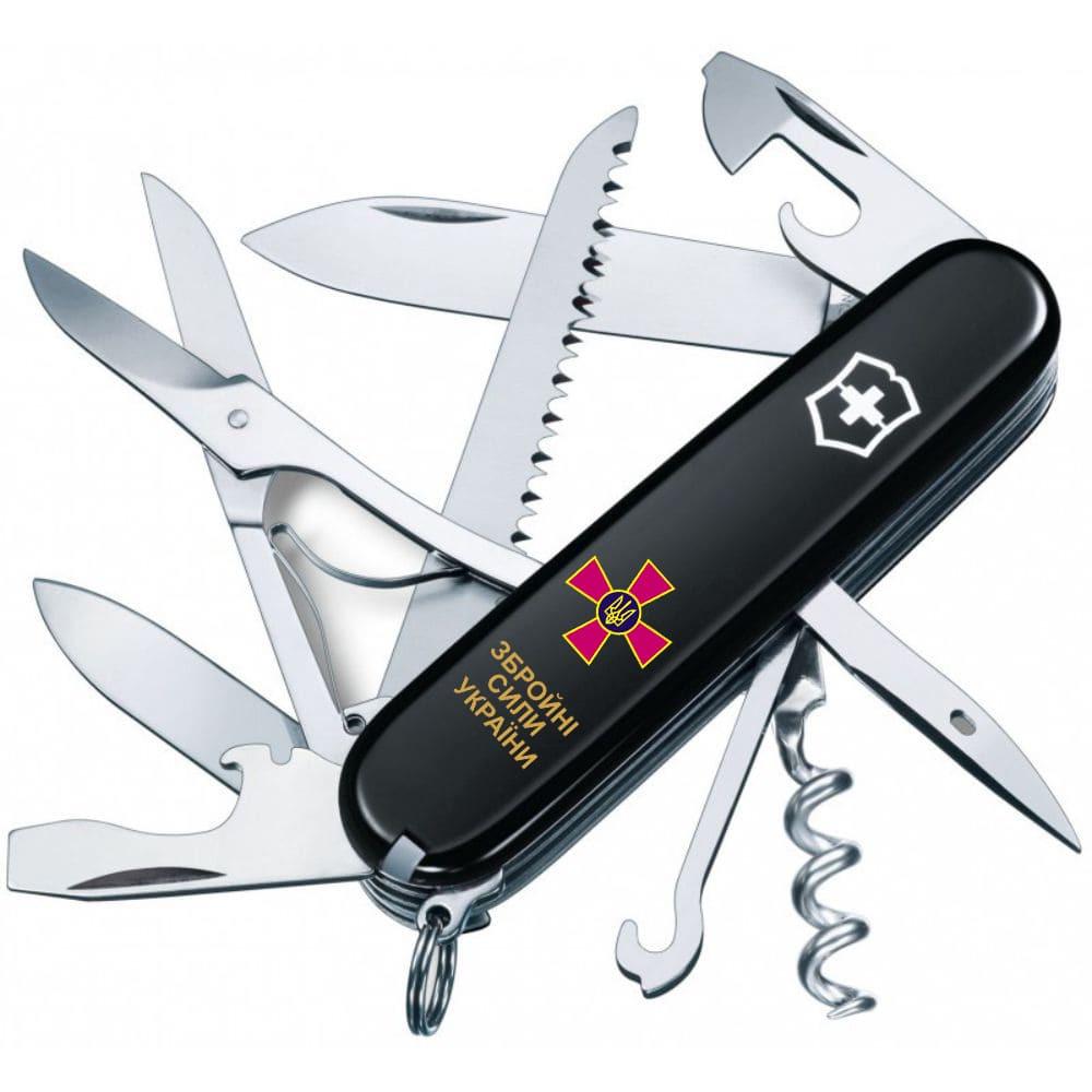 Мультитул Victorinox Huntsman Ukraine 1.3713.3 Эмблема и надпись ВСУ Черный (58-79-Vx13713.3_W1011u) Мультитул Victorinox Huntsman Ukraine 1.3713.3 Эмблема и надпись ВСУ Черный (58-79-Vx13713.3_W1011u)