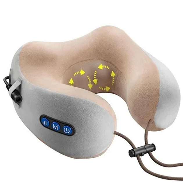 Масажер-подушка U-Shaped Pillow Massage з 3 режимами Бежевий (ML-04781) Масажер-подушка U-Shaped Pillow Massage з 3 режимами Бежевий (ML-04781)