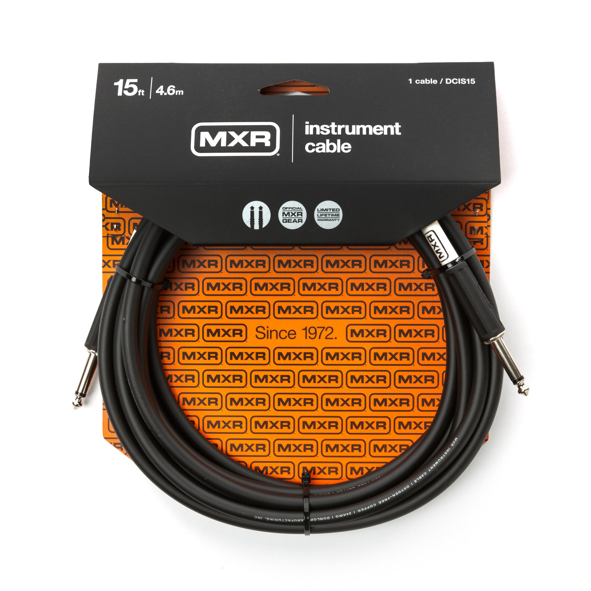 Кабель инструментальный MXR Standard DCIS15 jack 6,3 мм/jack 6,3 мм 4,6 м