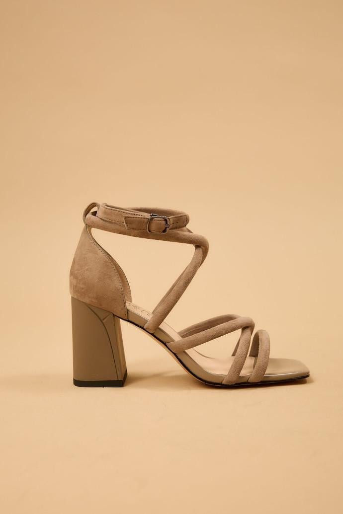 Босоножки женские Fabio Monelli на каблуке р. 39 Бежевый (197397) - фото 2